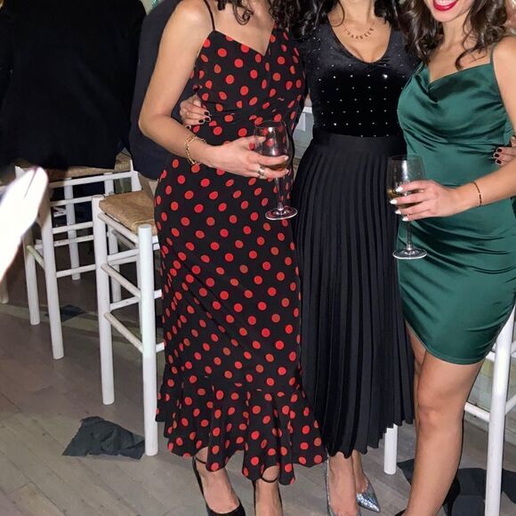 Endless Rose Black and Red Polkadot Dress - Picture 2 of 12